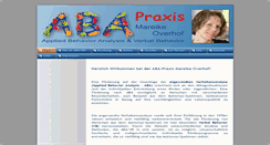 Desktop Screenshot of aba-praxis.de
